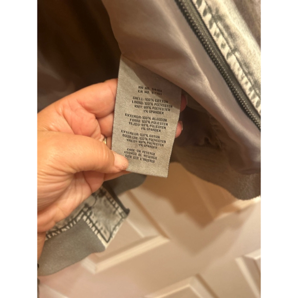 Women’s Levi Strauss & Co. Bomber Jacket Size L Gray - Picture 4 of 5